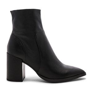 Tony Bianco Brazen Bootie in Black Luxe Leather Heeled Boot 8 / 38